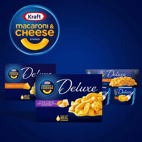 Vista 8 de Kraft Deluxe - Macarrones con queso de cuatro quesos (caja de 14 onzas)
