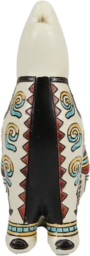 Vista 8 de Ebros Gift Nativo tribal americano azteca hopi estilo indio aullando lobo animal tótem espíritu colección celestial cielo y tierra inspirados