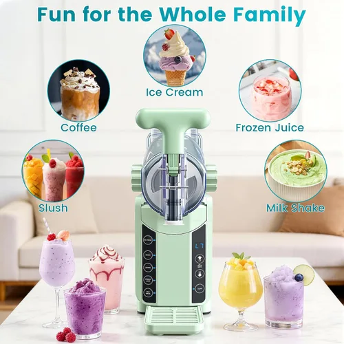 Vista 4 de Máquina para hacer helados 2 en 1 con 5 ajustes preestablecidos (verde)