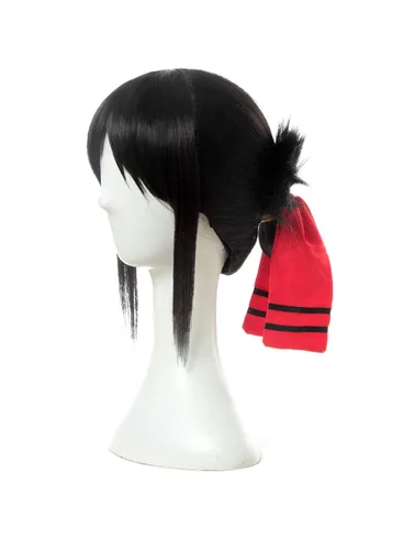 Vista 2 de ROLECOS Kaguya Shinomiya Cosplay peluca japonesa anime fiesta peluca negro ML338
