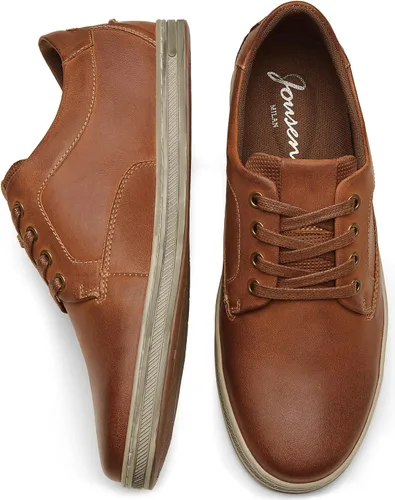 Vista 3 de Jousen Zapatos deportivos de moda para hombre, zapatos casuales retro de cuero para hombre, vestido transpirable
