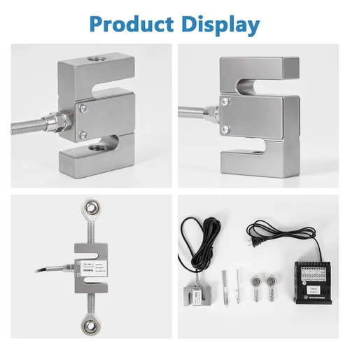 Vista 5 de MXBAOHENG S-Type Load Cell Sensor with Indicator, 0.05% High Precision