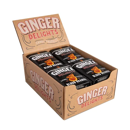Vista 2 de Big Sky Ginger Delights - Mentas de naranja sanguina, paquete de 12