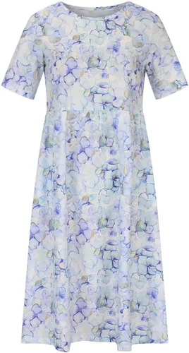 Vista 3 de Vestidos de playa bohemios florales para mujer, manga corta, cuello redondo, vestido de camiseta casual, vestidos de verano 2023 primavera verano