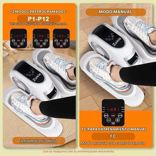 Vista 4 de Zakle Under Desk Elliptical Machine, Electric Elliptical Training Machine w/Remote Control, 12 Speed Levels, Quiet Seated Pedal Exerciser for Home