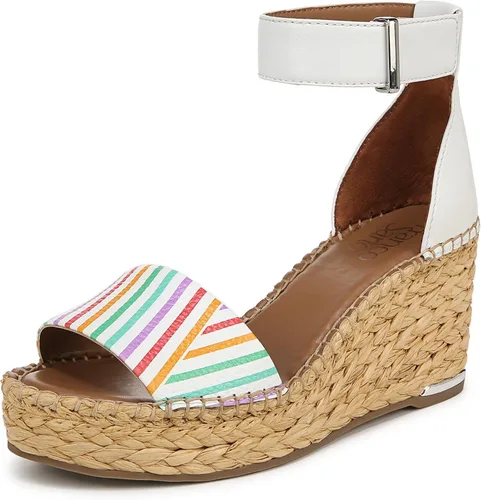 Vista 22 de Franco Sarto Sandalias de cuña Clemens Raffia para mujer Raffia Beige