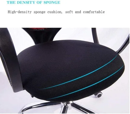 Vista 5 de Ergonomic Round Back Office Chair Staff Student Dormitory Computer Seat Home Mesh Lifting Chair Backrest Rotating Chair(A)