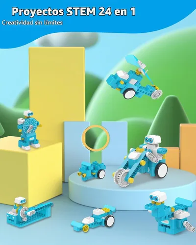 Vista 6 de WhalesBot B3 Pro Kit de Robot de Programación 24-en-1 STEM Juguetes para Niños 4+, Lápiz Inteligente Avanzado y Tarjetas de Programación, Juguetes