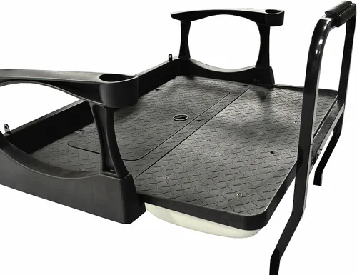 Vista 6 de MADJAX Genesis 250 - Kit de asiento trasero de acero para carrito de golf compatible con Yamaha G29/Drive Compatible con modelos 2007-2016 Gris