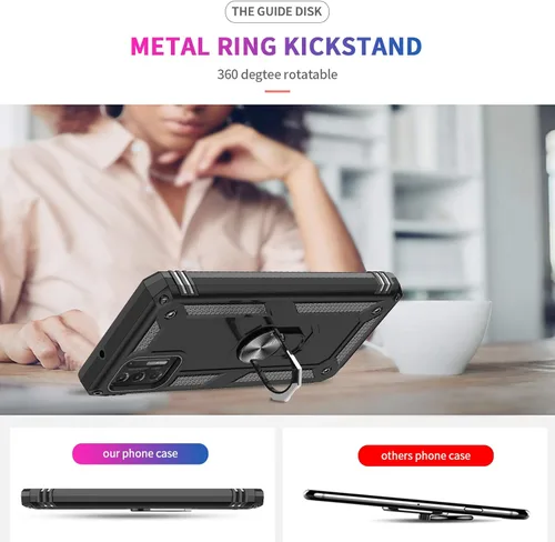 Vista 8 de LeYi - Funda para Motorola G Stylus 2021 (no compatible con 2020), color negro
