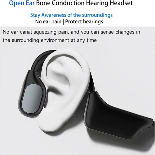 Vista 5 de Auriculares inteligentes de conducción ósea para comunicación diaria con micrófono de captación de sonido HD