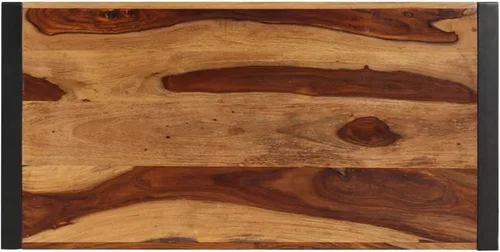 Vista 6 de BaraSh Mesa de comedor Mesa de comedor de madera Redonda Mesa de comedor de madera para Comedor 47.2"x23.6"x29.9" Madera maciza de Sheesham