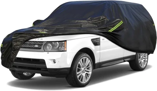 Vista 37 de KouKou Funda impermeable para automóvil SUV adecuada para BMW X1 de 2009 a 2025, 7 capas a prueba de viento para todo tipo de clima, cubierta