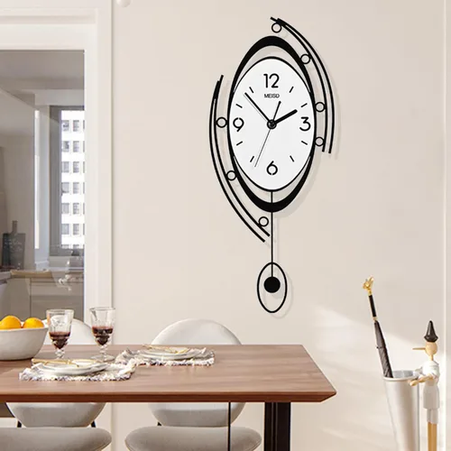 Vista 6 de Reloj de pared Reloj de péndulo 3D Forma de ojo Diseño moderno Decoración de arte para oficina en casa