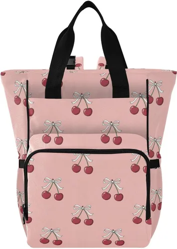 Vista 8 de Emelivor Bolsa de pañales con diseño de panal de abejas, con bolsillos aislados, bolsa organizadora de pañales para niños y niñas, unisex