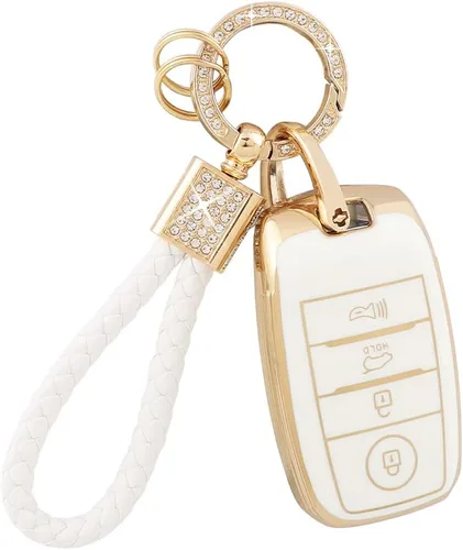 Vista 17 de PIFOOG Funda para llavero Mitsubishi, accesorios Outlander Lancer Mirage, carcasa protectora para llaves de coche, cubierta completa, llavero