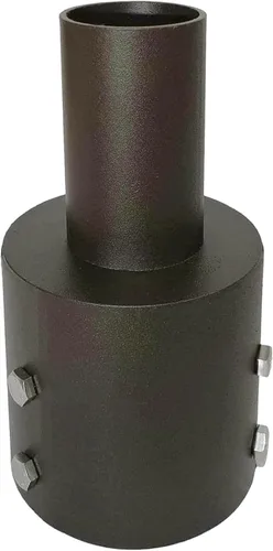 Vista 14 de Adaptador de espiga horizontal cuadrado de 180 grados con 2 brazos para poste cuadrado de 4 pulgadas, 2 soportes de montaje horizontales más gruesos