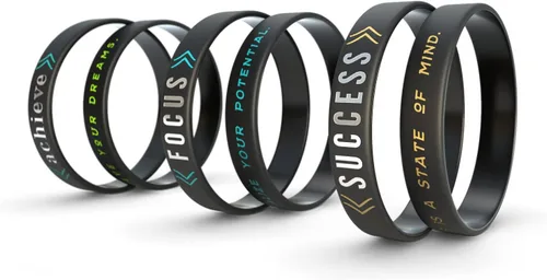 Vista 3 de Inkstone Motivational Silicone Wristband Success, Achieve, Focus