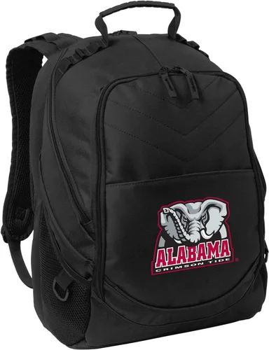 Vista 11 de Broad Bay Mochila Alabama University of Alabama Crimson Tide - Bolsas para computadora portátil, Negro y Gris - Logo Redondo, Tamaño único, Mochila