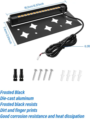 Vista 8 de Luces de Pared de Contención LED de 5W de 7 pulgadas, Iluminación de Paisaje Duro de Bajo Voltaje, Luces de Adoquín de Paisaje 12V 24V, Luces