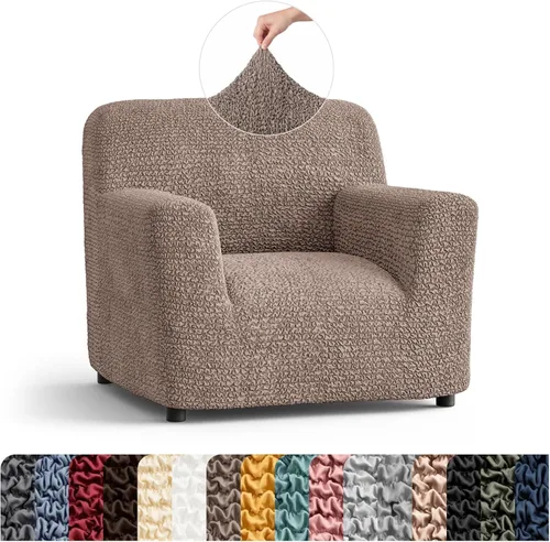 Vista 37 de PAULATO BY GA.I.CO. Funda para Silla - Funda para Sillón - Funda para Sillón - Funda de Tela Suave - Protector de Muebles Elegante de Ajuste Ceniza