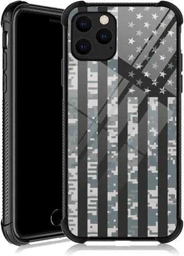 Vista 11 de DJSOK Funda compatible con iPhone 12/12P, diseño con patrón de parachoques trasero, esquinas reforzadas antiarañazos, caver de TPU suave, fundas