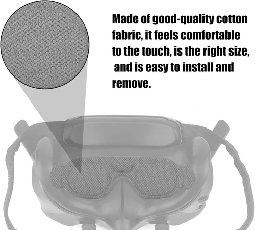 Vista 4 de PEUTIER Funda protectora de lente para DJI Goggles3 y DJI Avata 2, protector de lente antipolvo, almohadilla para ojos a prueba de polvo compatible