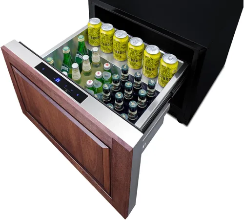 Vista 4 de Summit SDR24 - Refrigerador con cajones de 24 pulgadas, acero inoxidable