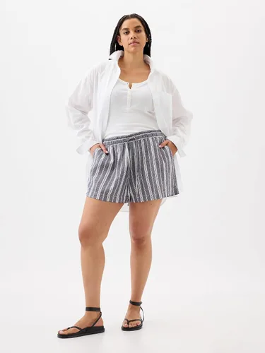 Vista 3 de GAP Pantalón corto de lino para mujer