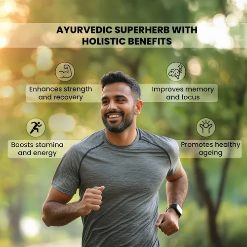 Vista 4 de bixa BOTANICAL Resina Shilajit + polvo de raíz de ashwagandha Energía natural y apoya la resistencia para hombres Apoya los músculos, el estado