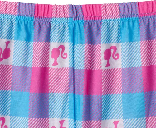 Vista 5 de Barbie Conjunto de pijama y camisa de dormir para niñas de 4 piezas para niñas