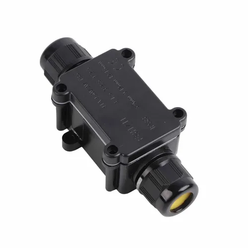 Vista 2 de Línea de cable subterráneo, caja de conexiones IP68, conector de línea de cable subterráneo de 2 vías, tamaño de junta para exteriores