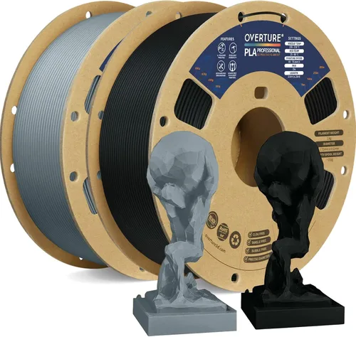 Vista 57 de Overture PLA Plus (PLA+) Filamento de 1/16 pulgadas, dureza mejorada con rollo PLA, con superficie de construcción 3D de 7.87 × 7.87 pulgadas, PLA