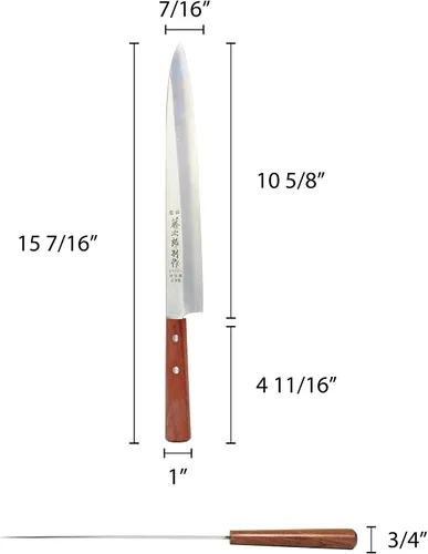 Vista 2 de Thunder Group Cuchillo Sashimi de 10.6 in, 10-3/4 x 15-1/2 pulgadas