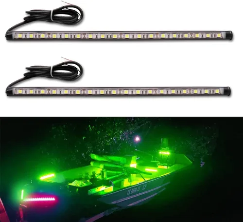 Vista 10 de Luces de navegación – Luces de proa LED, verde y rojo, pesca nocturna, cubierta, IP67 impermeable para pontón, bote auxiliar, kayak, barco Jon, yate