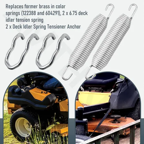 Vista 5 de AMTHKNO 607616 1 x 6.75 - Muelle tensor de tensión compatible con cortacésped Hustler Raptor Fastrak/Zero Giro, Reemplazar el modelo 607616, 122388