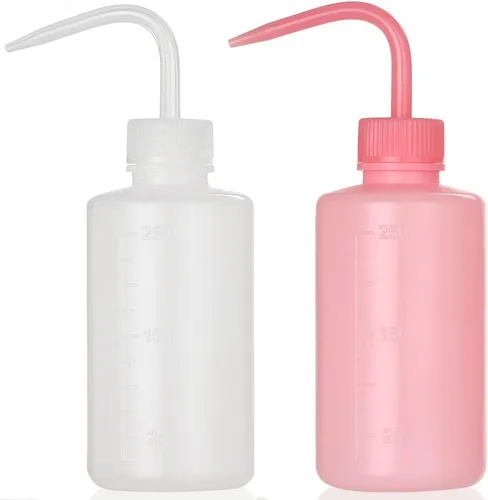 Vista 10 de 2 Botellas de Lavado de Tatuajes 150ml 5oz Chorro de Agua para Riego de Suculentas, Enjuague de Seguridad, Limpieza Médica - Negro y Azul