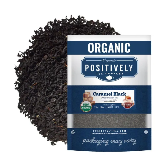 Vista 76 de Bolsas de hojas sueltas para té. Orgánicas por USDA. Positively Tea LLC.