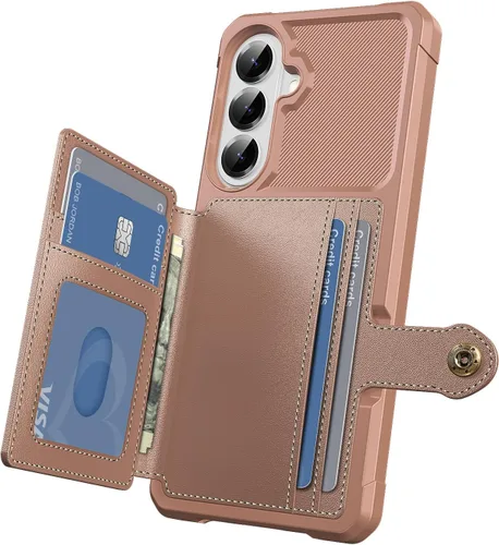 Vista 26 de Funda para Samsung Galaxy S21 Ultra con tarjetero, compatible con soporte magnético para automóvil, resistente a los golpes, resistente, suave, TPU