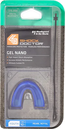 Vista 3 de Shock Doctor Gel Nano Convertible Protector Bucal (Pearl carbono, adulto)