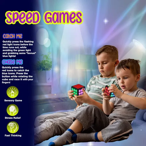 Vista 8 de PlayRoute Cubo electrónico de juego de memoria y cerebro – Divertidas ideas de regalo de juguete para niños y niñas de 6 a 12 años o más – Juguetes