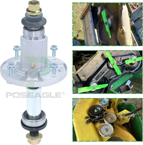 Vista 5 de El conjunto de husillo GY21099 previamente engrasado reemplaza a GY20867 GY20592 para tractores de césped 190C D170 E180 G110 LA150 LA175 S180 100