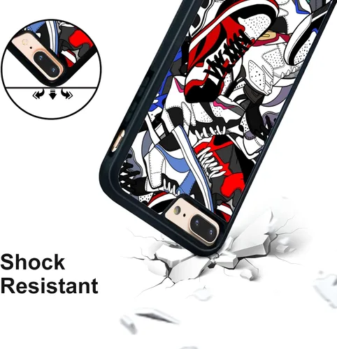 Vista 4 de Cool Shoe - Funda de teléfono para iPhone 8 Plus y iPhone 7 Plus para adolescentes, niños, hombres, niños, 5.5 pulgadas