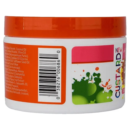 Vista 4 de Luster's Pink Kids Curl Creation Custard para giros y trenzas, 8 onzas hechas con aceite de coco, manteca de karité y aceite de oliva.