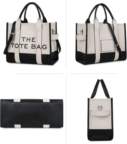 Vista 2 de La bolsa de mano para mujer, bolso de mano de piel sintética, hombro, bandolera o bolsa de mano para la escuela, oficina, viajes