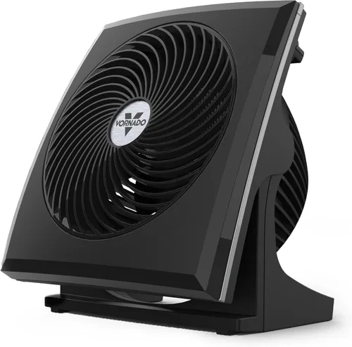 Vista 7 de Vornado 573T Ventilador pequeño de circulación de aire para habitación con cabezal giratorio, rejilla extraíble de fácil limpieza, 3 ajustes