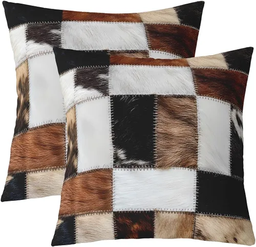 Vista 18 de Paquete de 2 fundas de almohada decorativas con diseño de oso, suave, rústica, con alce salvaje del oeste, para sofá, dormitorio, sala de estar