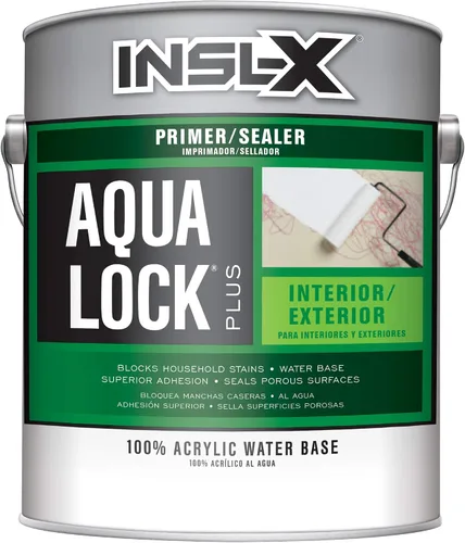 Vista 12 de INSL-X Aqua Lock Plus - Sellador de imprimación 100% acrílico a base de agua, bloqueo de manchas, blanco, 1 cuarto de galón