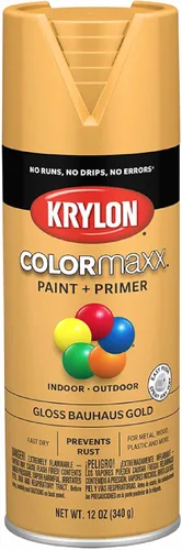 Vista 66 de Krylon K05554007 COLORmaxx Pintura en aerosol y base para uso en interiores y exteriores, color almendra satinada, 12 onzas (paquete de 1)