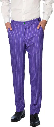 Vista 6 de SUITMEISTER Disfraz de Joker de Halloween para hombre, disfraz de fiesta de cosplay para adultos